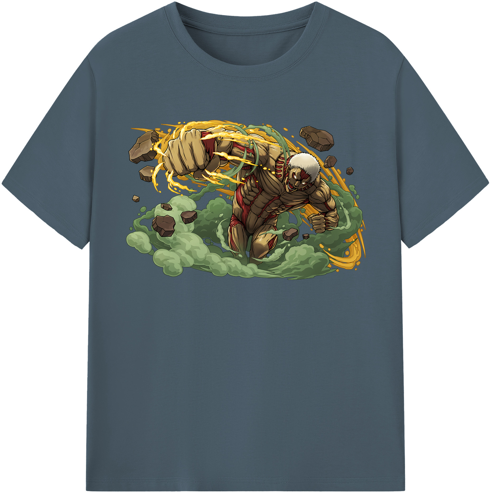 （画像用） 進撃の巨人 Attack on Titan 綿100％半袖Tシャツ（フロントプリント）
